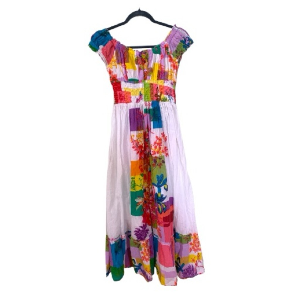 Sweet Mango Patchwork Floral Maxi Dress - Size Medium
